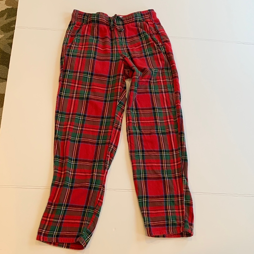Old Navy Men’s Small Red Plaid Cotton Flannel Pajama Pants Bottoms Lounge Pants